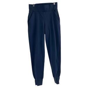 Public Rec Pants Women 26x28 Blue All Day Everyday Joggers Stretch Zip Pockets